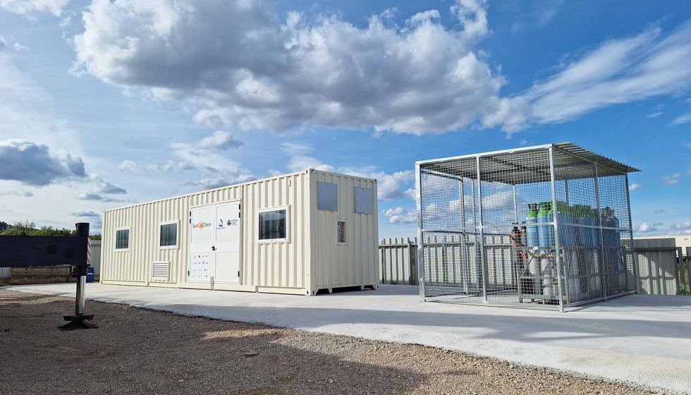 Imagen de una planta piloto de conversi�n de CO2 desarrollada por Eurecat