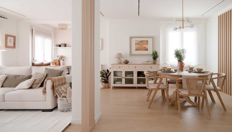 En la vivienda se han integrado 4 espacios en uno