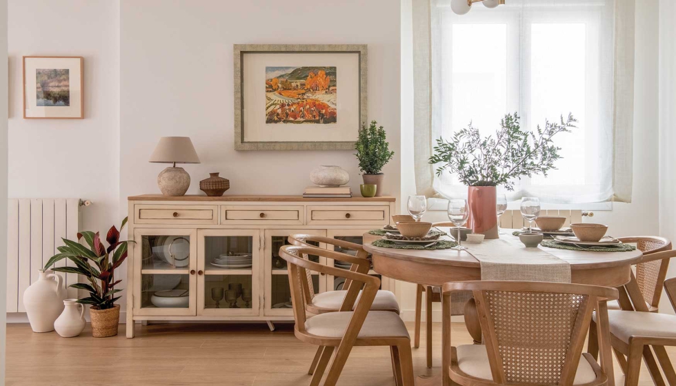 Para el comedor se han aprovechado algunos elementos que ya pertenec�an a los propietarios de la vivienda