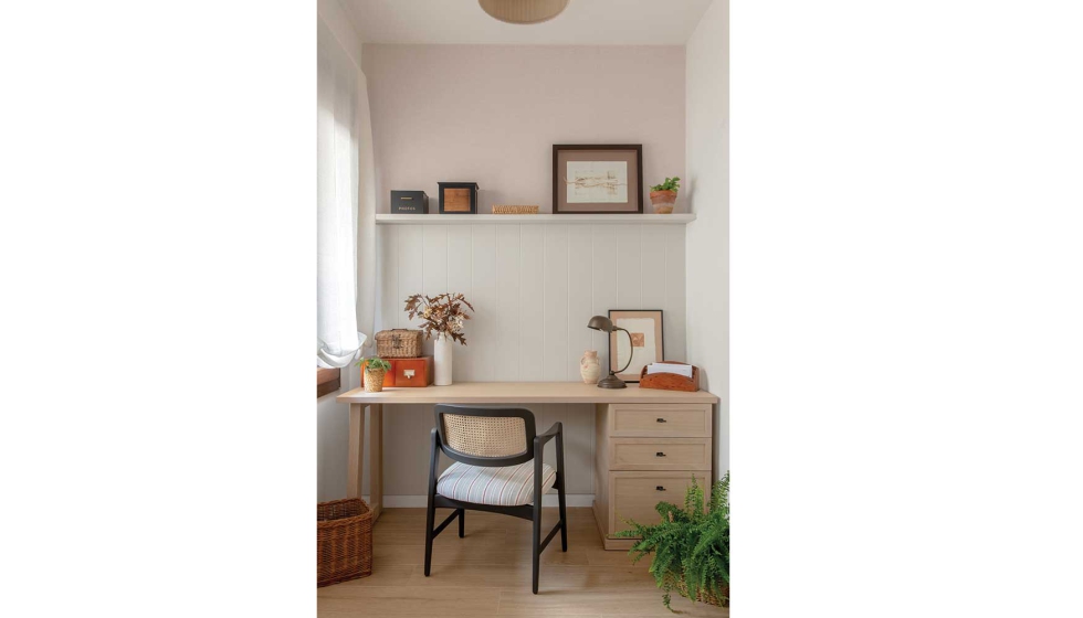 Uno de los espacios m�s destacados es el �rea de trabajo que se ha integrado en esta parte de la vivienda