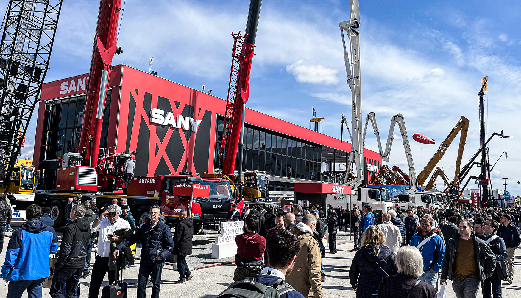 Stand de Sany en Bauma