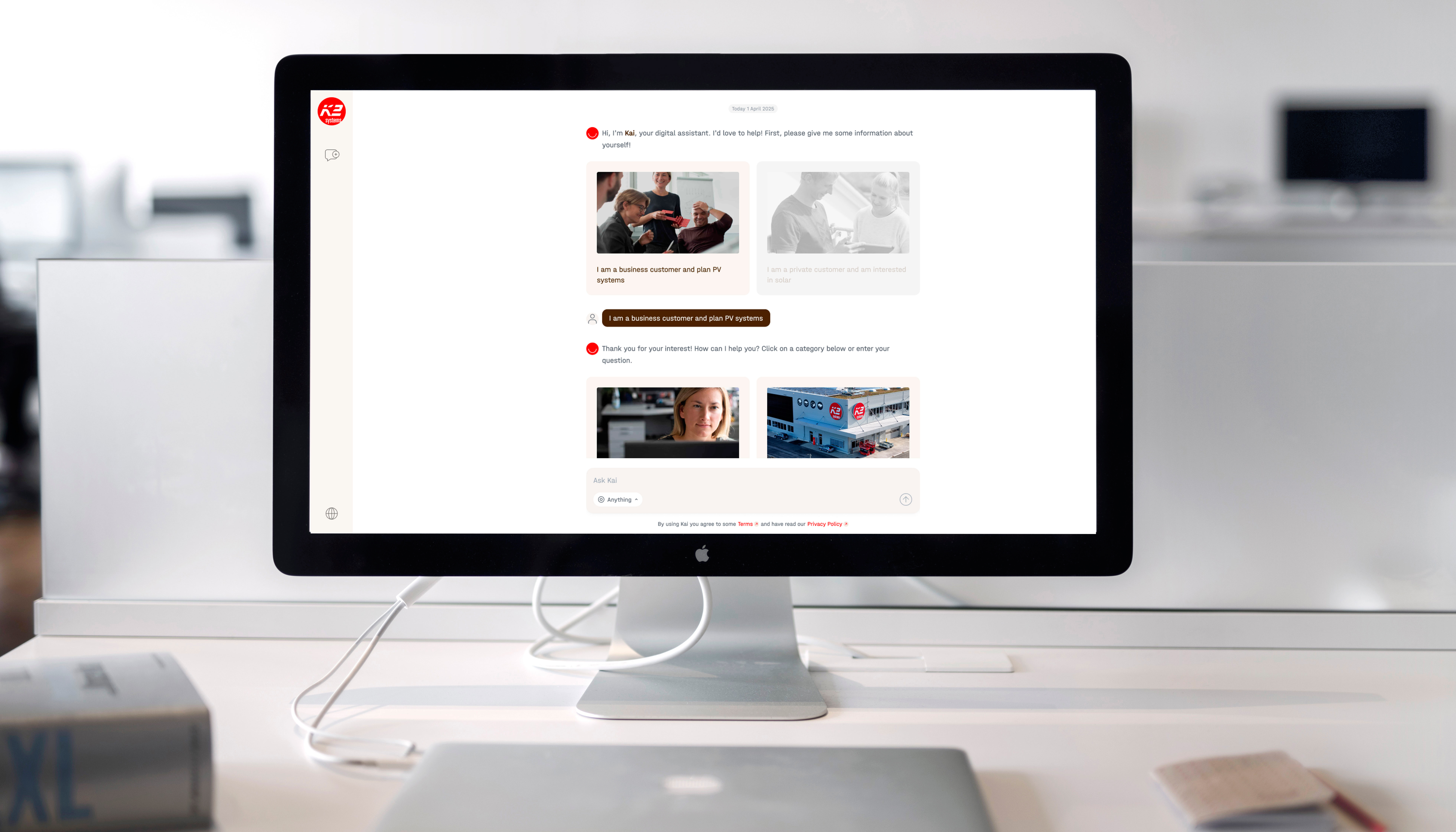 K2 Systems present� en Intersolar K2 KAI: inteligente, r�pida y siempre disponible