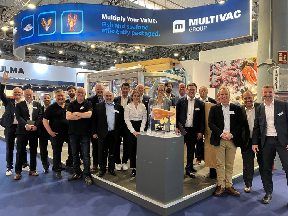 Multivac despleg un gran equipo en su stand de la Seafood Expo, una de las ferias ms importantes de la industria del pescado en Europa...