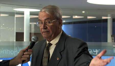 Jos Luis Diloy, presidente de Eurosurfas, durante la entrevista a Interempresas-TV