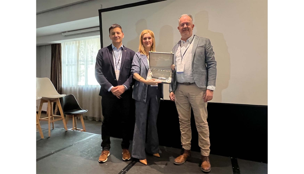 Un momento del reconocimiento a la trayectoria de Sara Fern�ndez Yanes, que a partir de ahora seguir� como vicepresidenta...