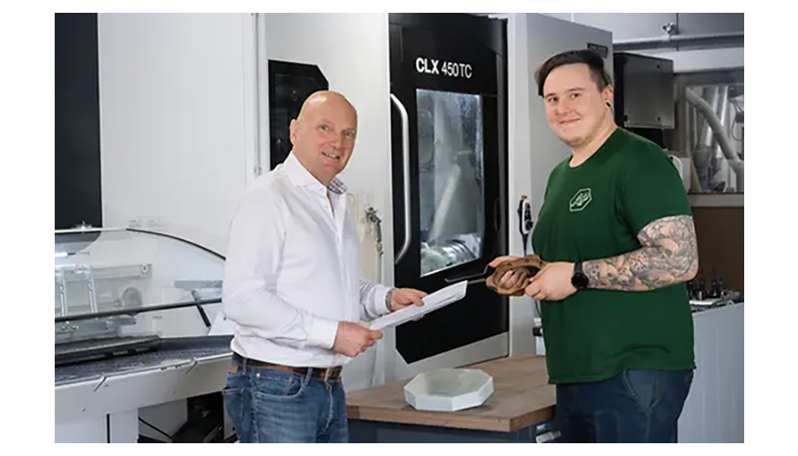 Klaus Ament, fundador e diretor executivo da Ament plastics, e Erik Fleischmann, diretor de produo