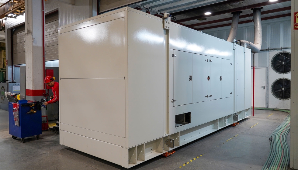 Con este proyecto reaprovechan la energa generada durante las pruebas de los grupos electrgenos fabricados en la planta que se integra en el...