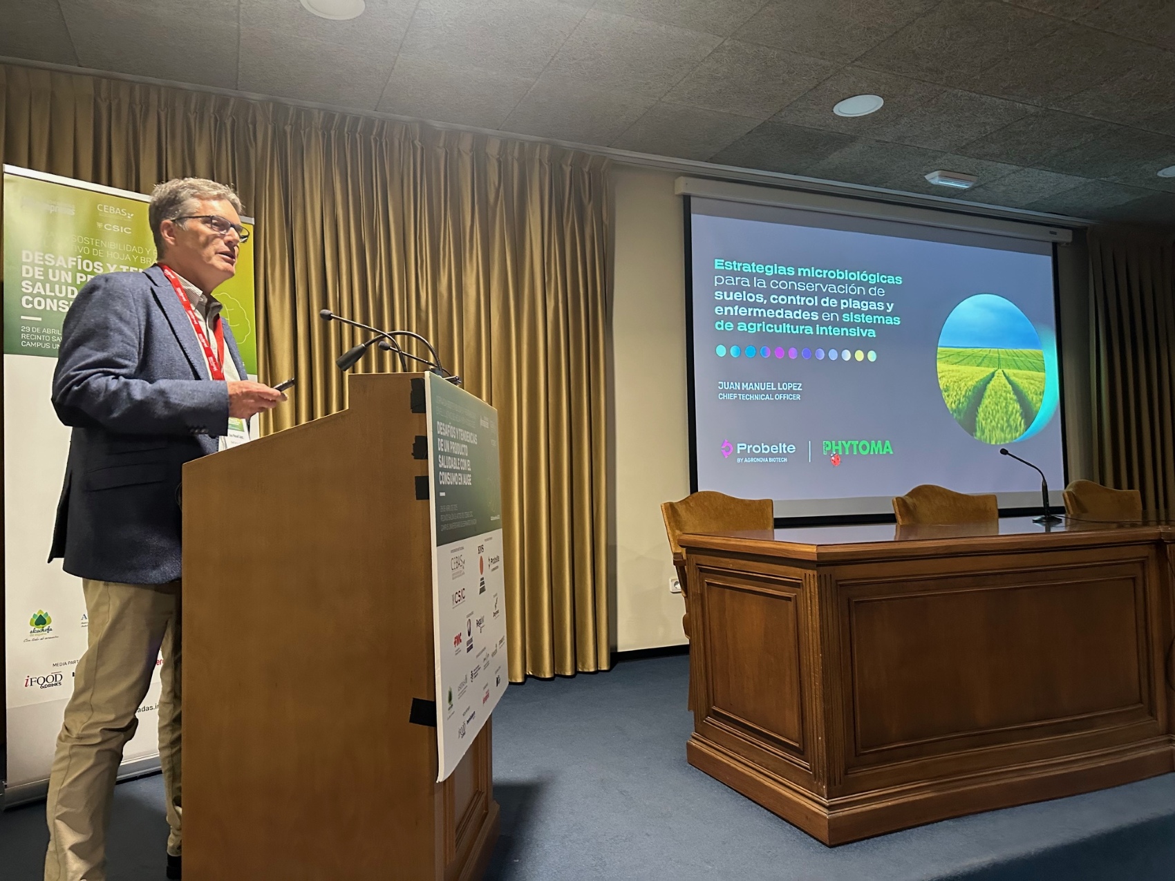 Juan Manuel Lpez, Chief Technical Officer en Probelte, durante su intervencin en la jornada