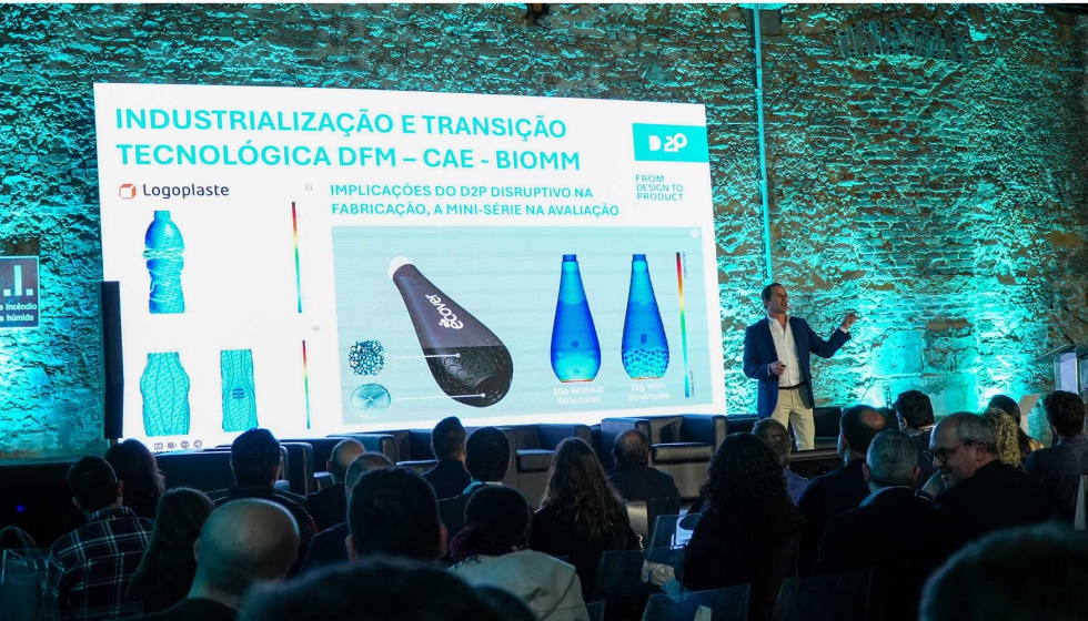 A garrafa 'Ecover', da Logoplaste, foi apresentada como um exemplo de 'Design to Product' disruptivo