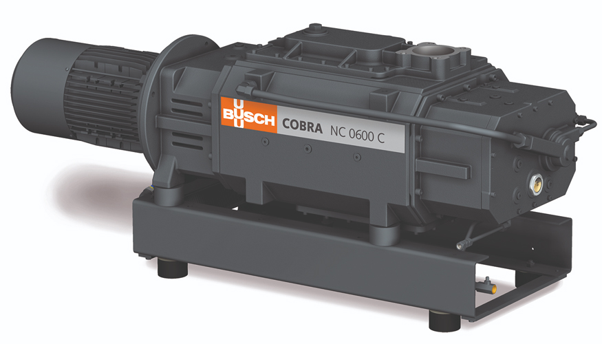 Bomba de vaco de tornillo en seco para procesos qumicos y farmacuticos. Imagen: Busch Vacuum Solutions