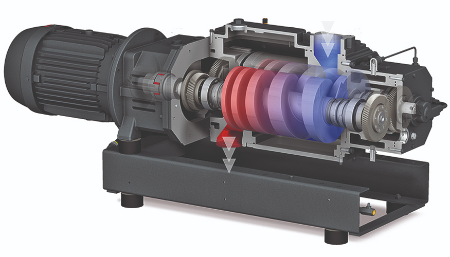 Las bombas de vaco de tornillo modernas tienen rotores de paso variable que permiten una distribucin homognea de la temperatura en el interior de...