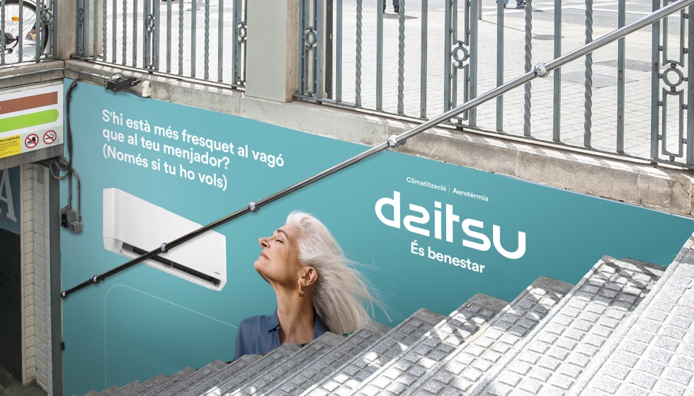 Publicidad de Daitsu en uno de los accesos al metro de Barcelona
