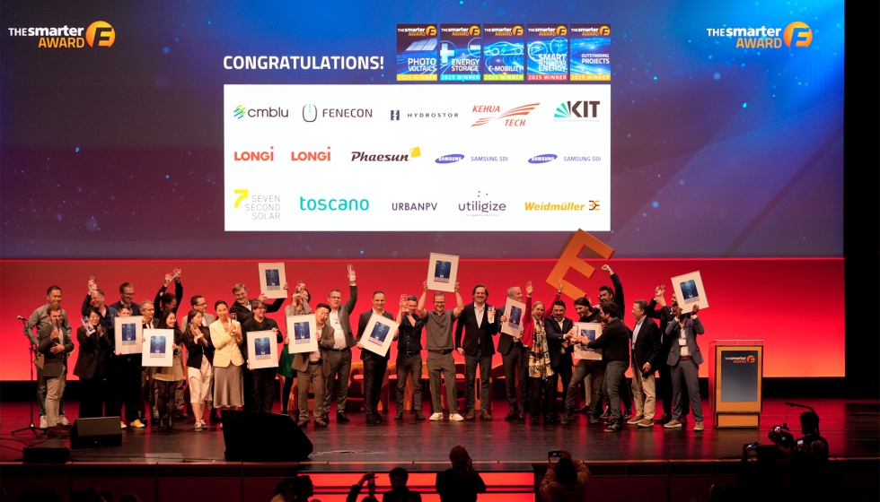 El galardn se entreg durante una ceremonia oficial celebrada en la vspera de la feria The smarter E Europe...