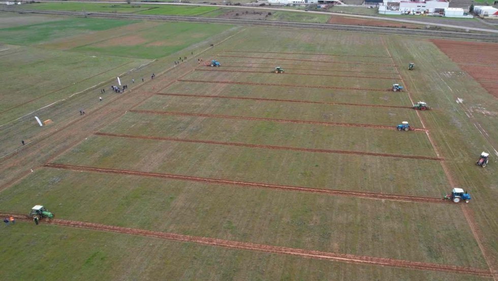 Parcela donde se desarroll� la competici�n en Mansilla de las Mulas (Le�n)