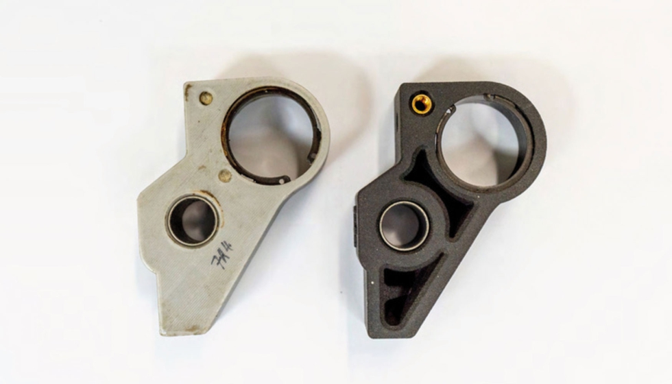 Las piezas de pl�stico impresas en 3D son m�s ligeras que las de acero y los dise�os se pueden optimizar m�s en funci�n de las tensiones y las...