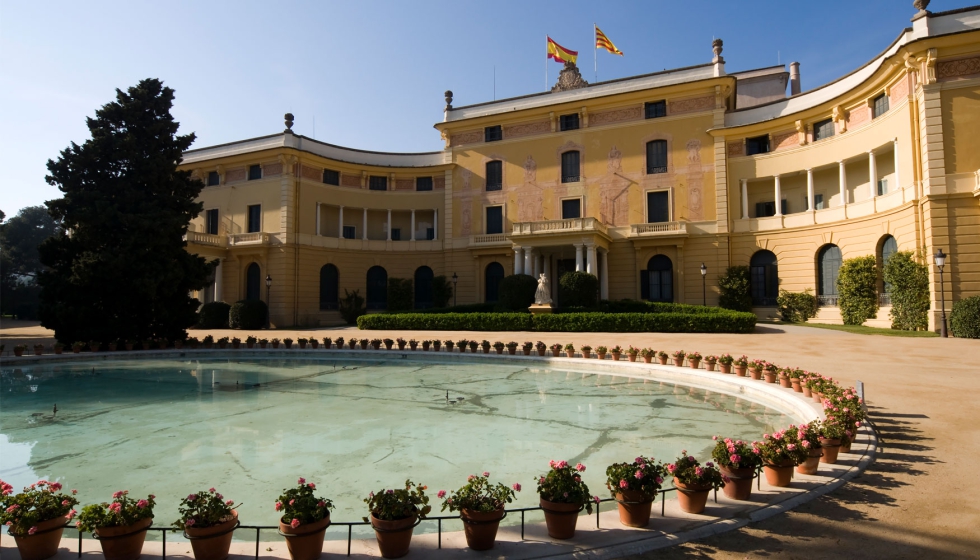 Palacio de Pedralbes en la ciudad de Barcelona