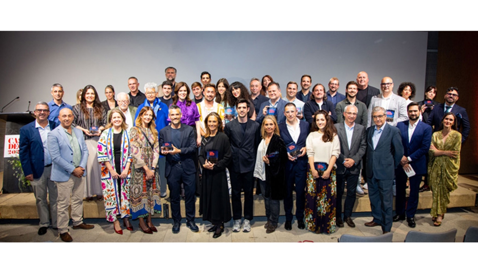 Foto de familia de los premiados en esta edicin de Casa Decor