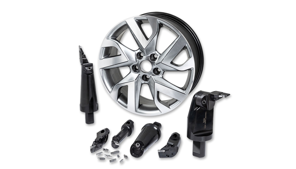 Figura 2. Herramientas Iscar espec�ficas para el mecanizado de llantas de aluminio