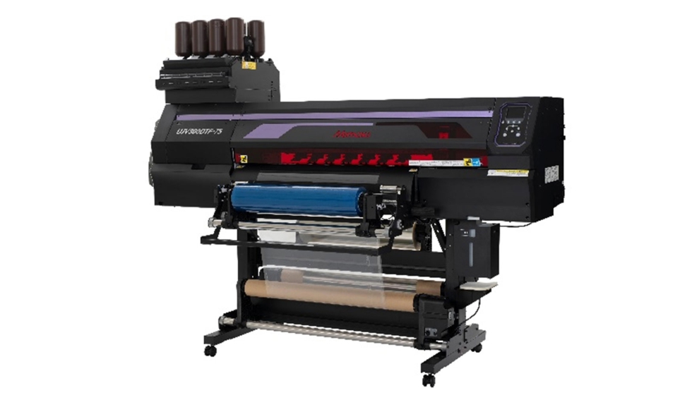 La UJV300DTF-75 combina la experiencia de Mimaki en tecnologas UV y DTF, dirigida al mercado de la rotulacin