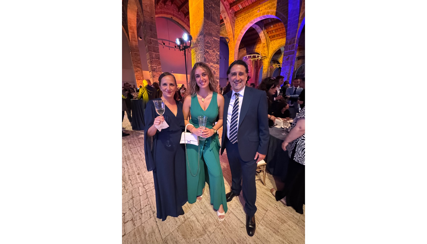 Juanjo Torres, junto a su hermana Mayi y su hija Marina