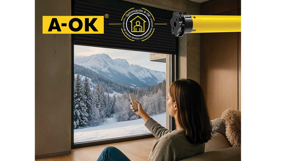 El motor AM45 Plus Block Wi-Fi , de A-OK es una solucin diseada para persianas enrollables y sistemas compactos