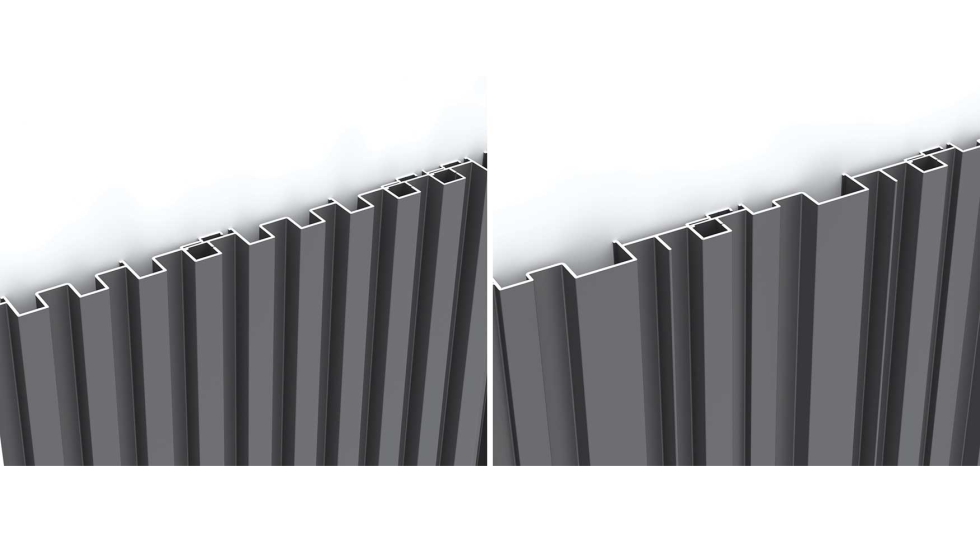 Esttica recta, a la izquierda, y esttica asimtrica