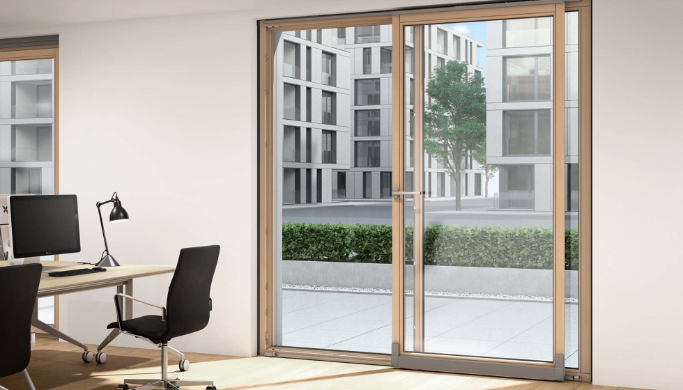 La versión corredera paralela Roto Patio Alversa | PS permite una microventilación invisible desde el exterior... La versión corredera paralela Roto Patio Alversa | PS permite una microventilación invisible desde el exterior...