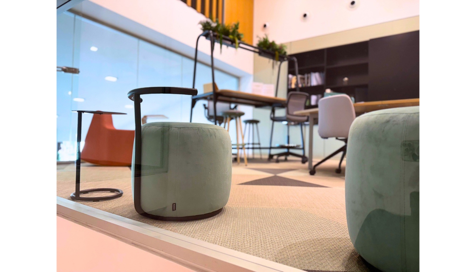 Los pavimentos de Gerflor elegidos para cada espacio buscan generar constrastes y enriquecer el entorno