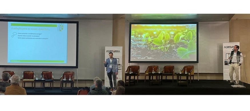 Jos Pedro Ribeiro, da ILC - Instrumentos de Laboratrio e Cientficos, e Joo Lopes Bilro, da Syngenta Biologicals para Portugal...