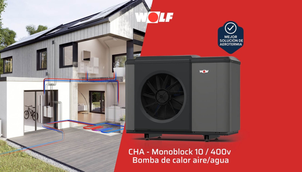 Soluci�n de aerotermia CHA-10/400V + BM-2 + Wolf Link Home de Wolf