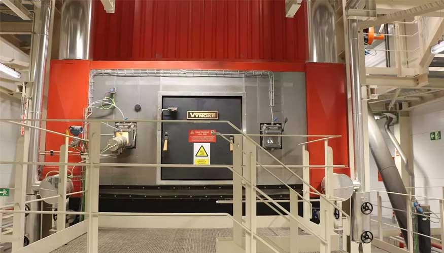 La caldera utiliza el poso resultante de la elaboraci�n de caf� soluble para la obtenci�n de vapor