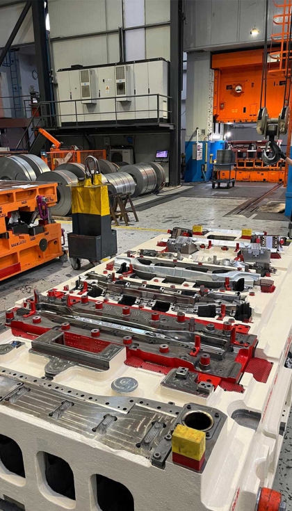 Figura 6: Transporte de una matriz en el taller