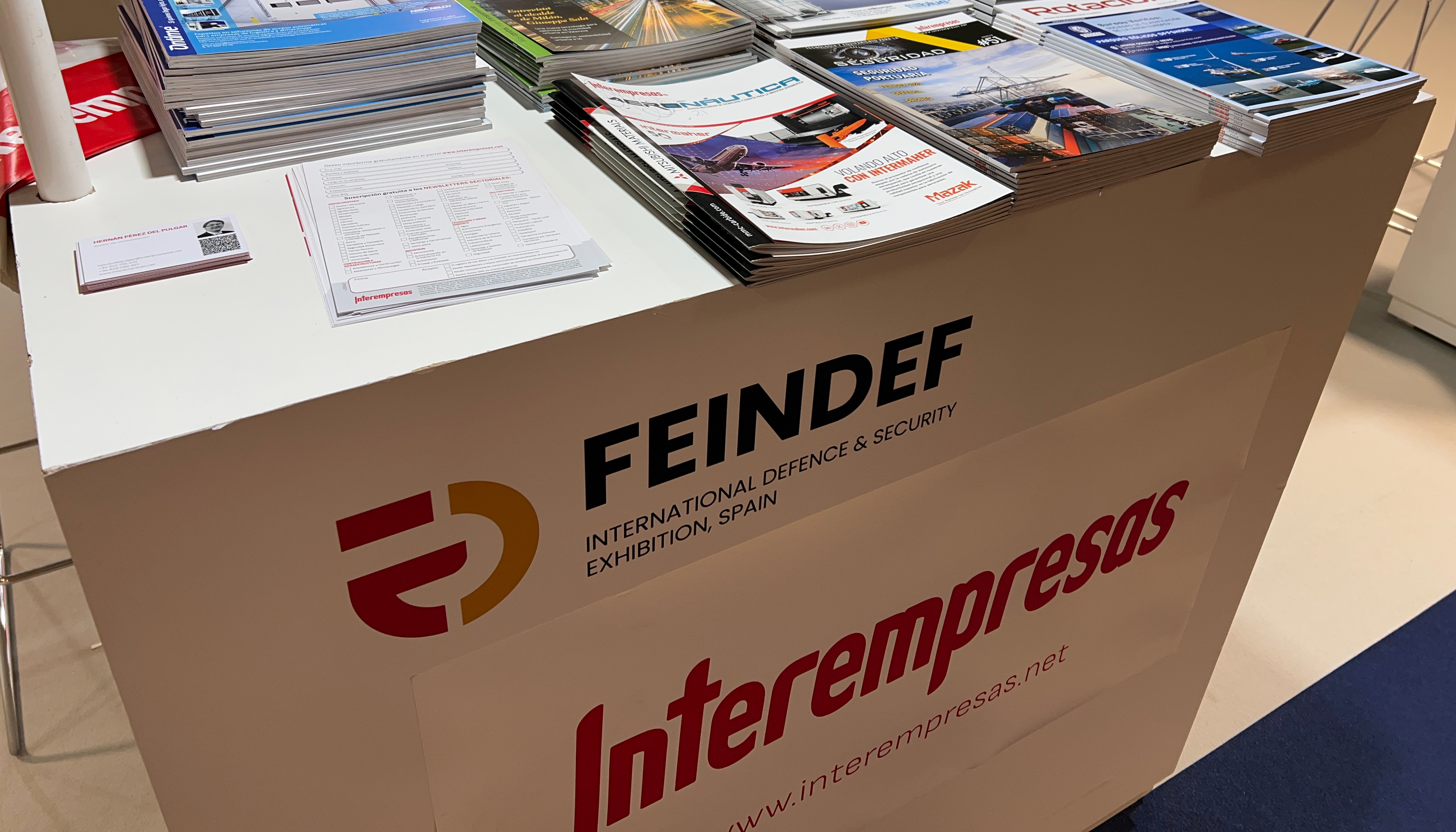 Grupo Interempresas particip� en Feindef, con un estand en el que destacaban las revistas Seguridad y Rotaci�n