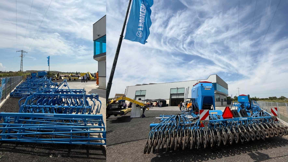 Equipos de preparaci�n del terreno y siembra Lemken en las nuevas instalaciones de MN Agritechnology en San Esteban de Litera (Huesca)...
