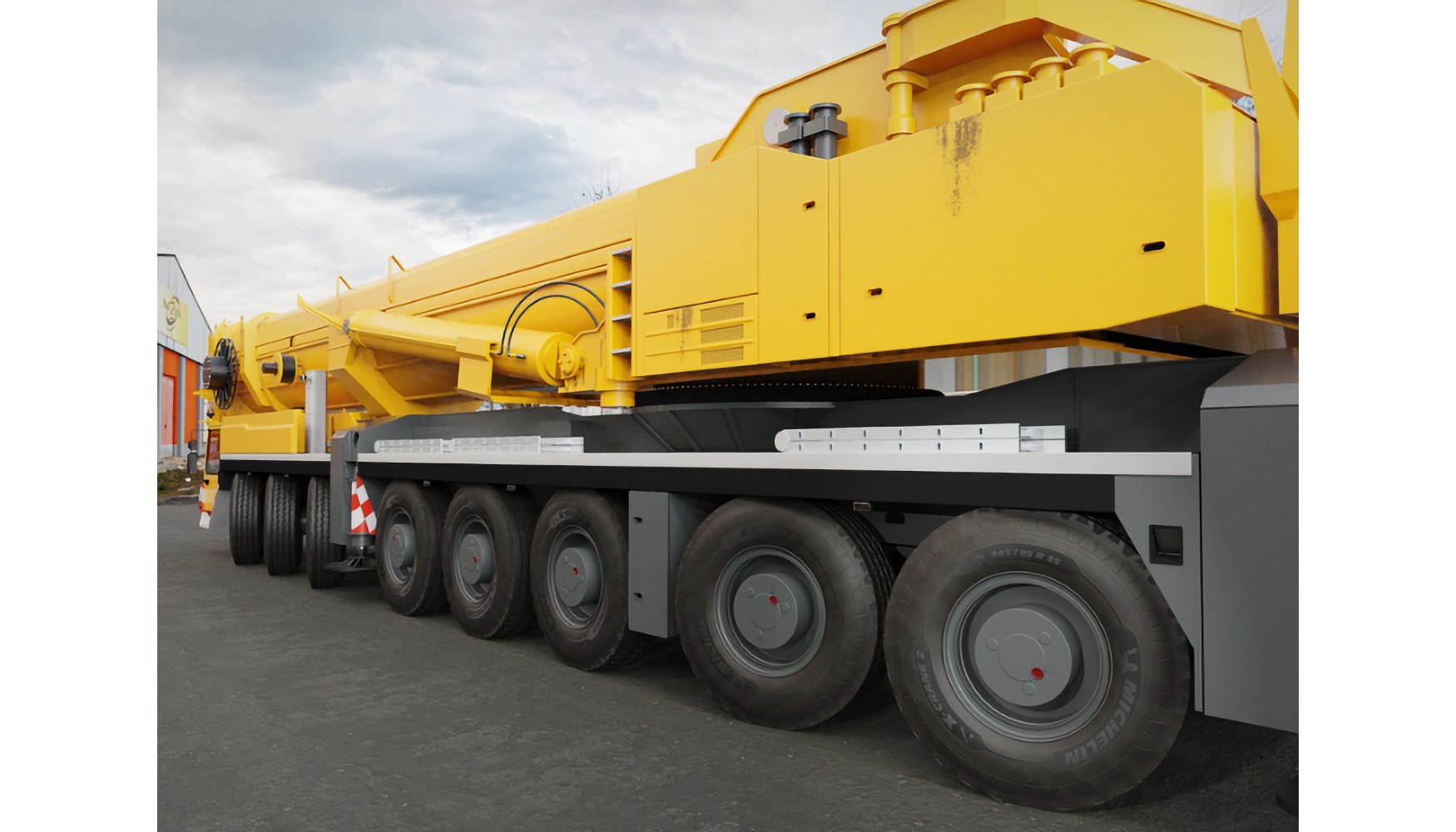 Neum�tico Michelin X-Crane 2 445/95 R 25 en gr�a m�vil