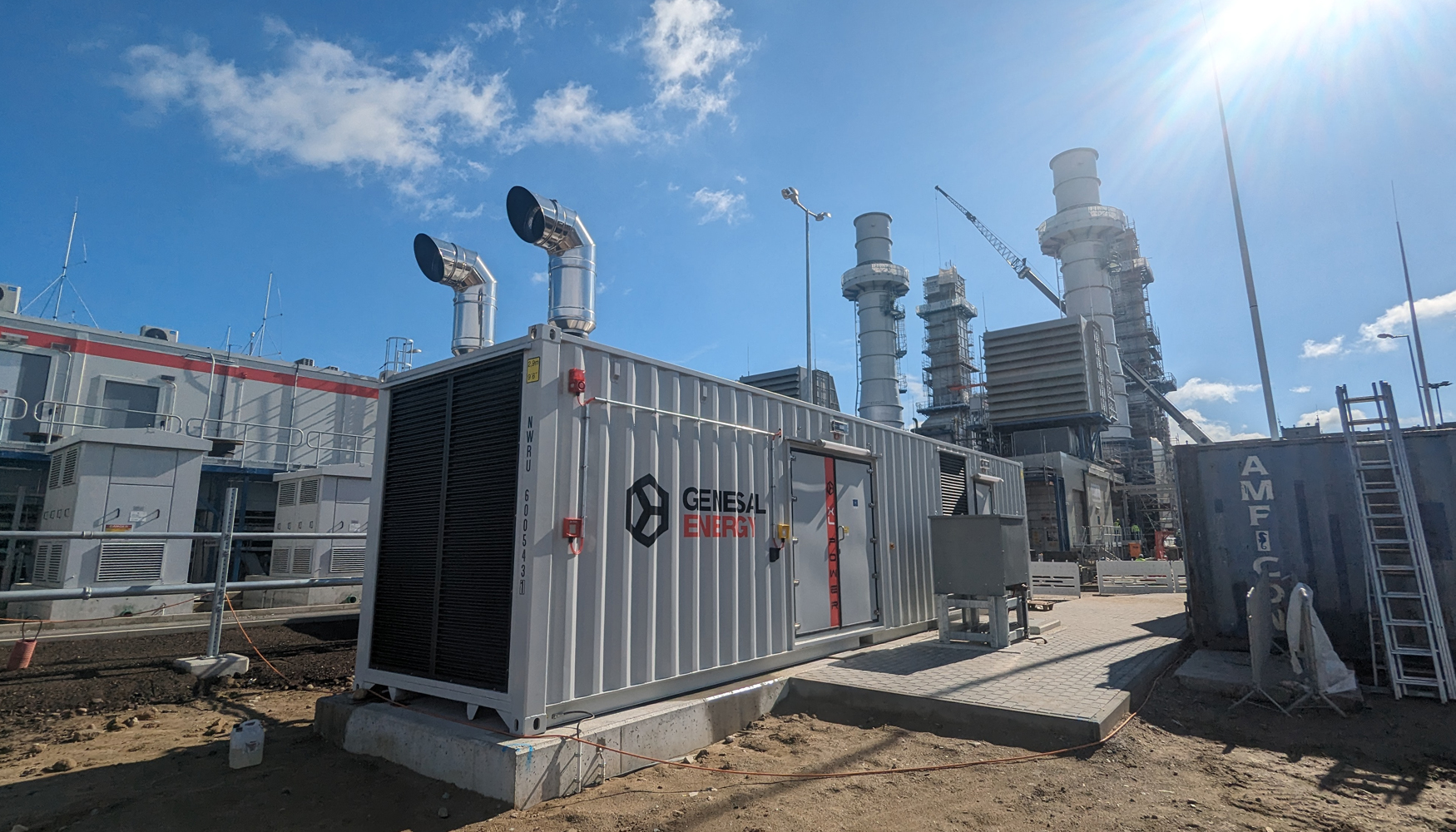 Grupo electrgeno de emergencia de Genesal Energy instalado en la planta de cogeneracin de Poznan