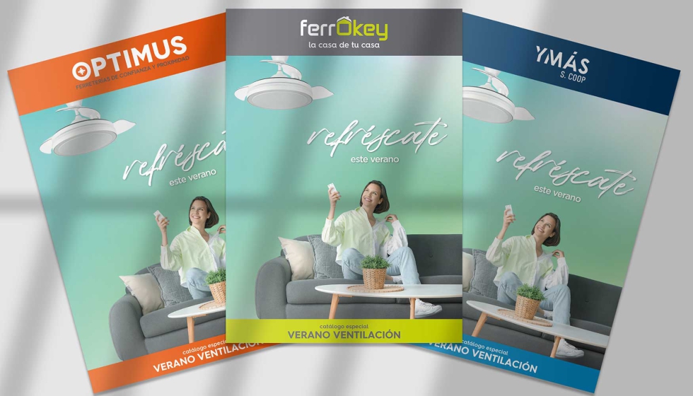Portadas del Cat�logo Verano 2025 de Comafe, Optimus e Ym�s