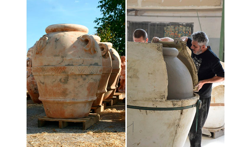 Nueva coleccin de macetas de terracota de Tectona