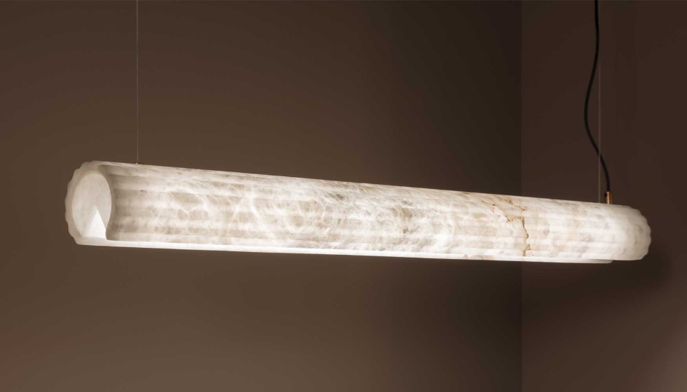 Detalle de la luminaria Roller, la nueva propuesta de United Albaster