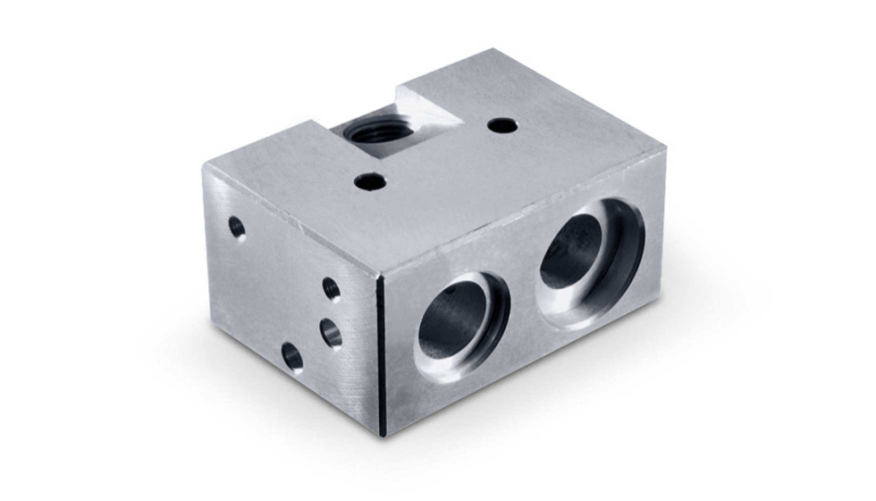 La producci�n de carcasas de v�lvulas, por ejemplo para la industria de semiconductores, tambi�n puede realizarse en m�quinas NLX...