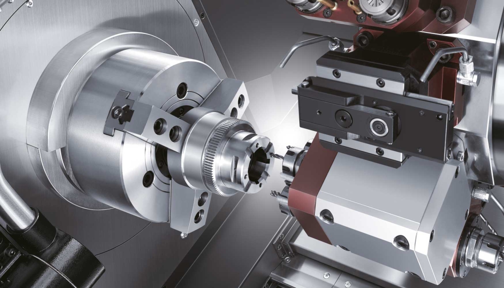 La integraci�n de procesos de torneado y fresado en una sola m�quina, gracias al eje Y est�ndar con un recorrido de 120 mm...