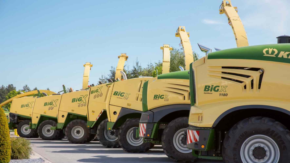 Con la BiG X, Krone completaba su programa de m�quinas que cubr�a la cadena de recolecci�n de forraje completa