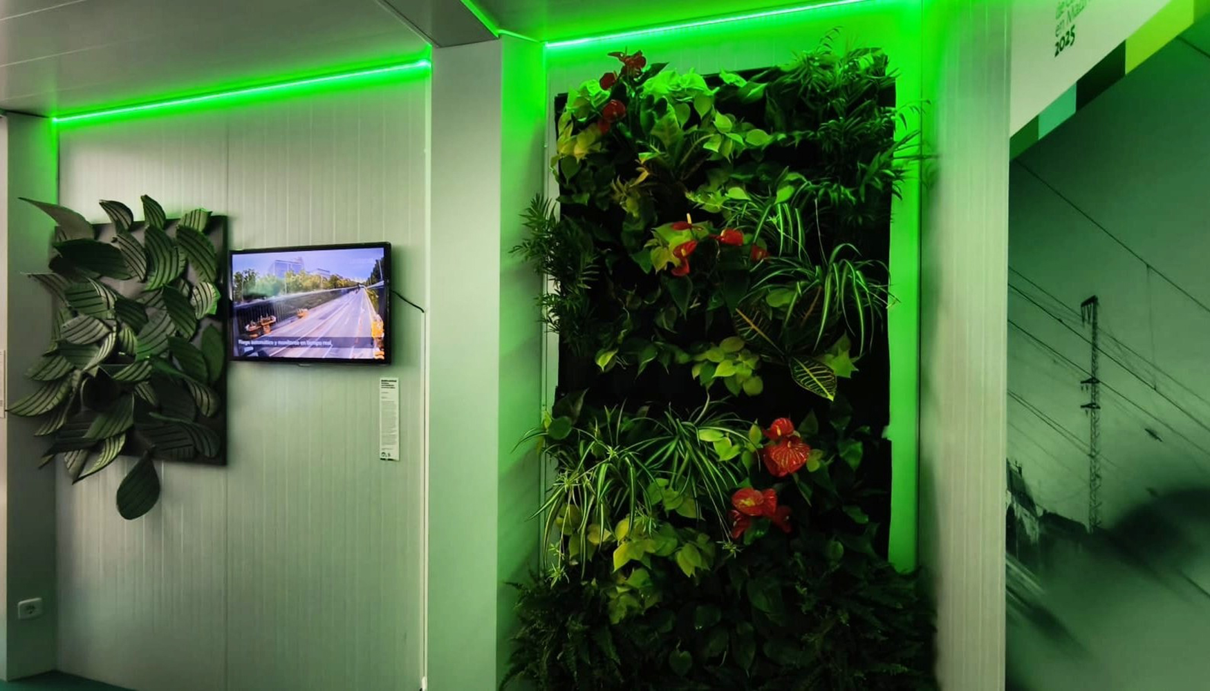 M�dulo del jard�n vertical de la exposici�n