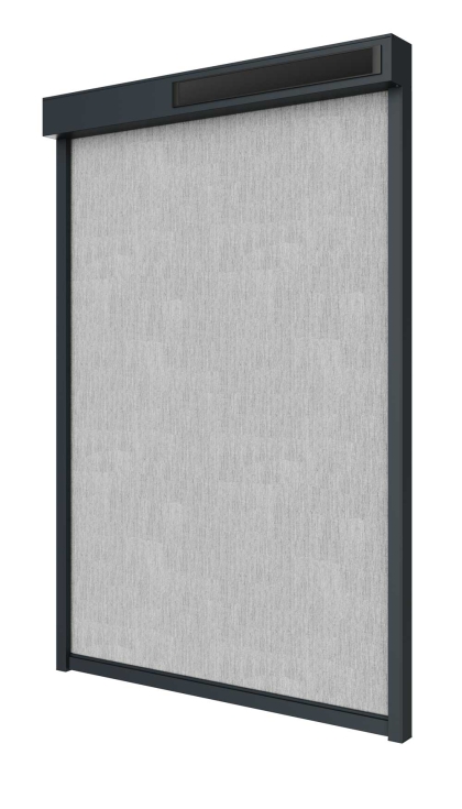 Placa solar acoplada al caj�n de un screen