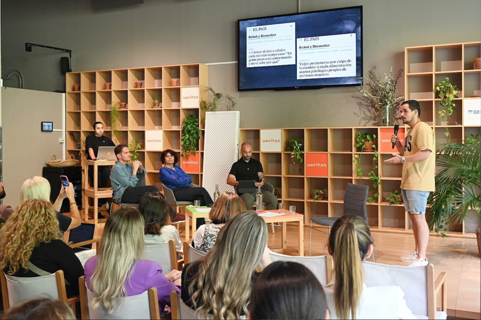 El nutricionista Juan Bola en un momento de su presentacin