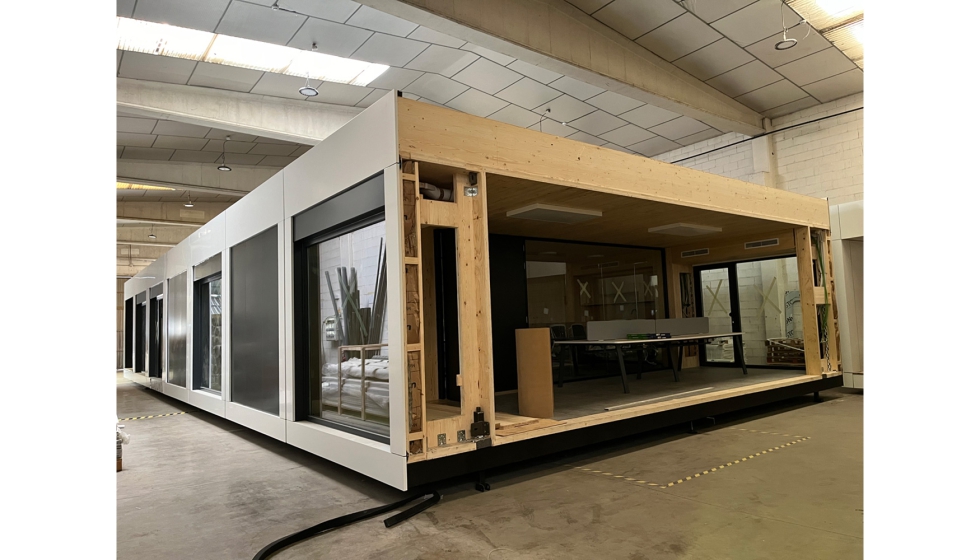 Detalle del m�dulo residencial en la f�brica de Minimal by Metro 7