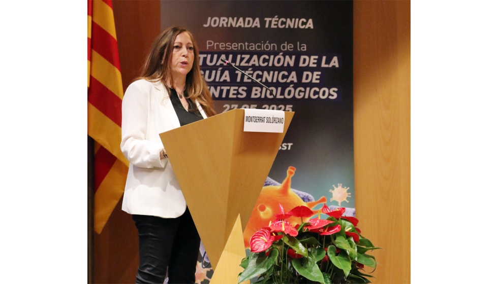 Montserrat Sol�rzano, en la inauguraci�n de la jornada sobre agentes biol�gicos