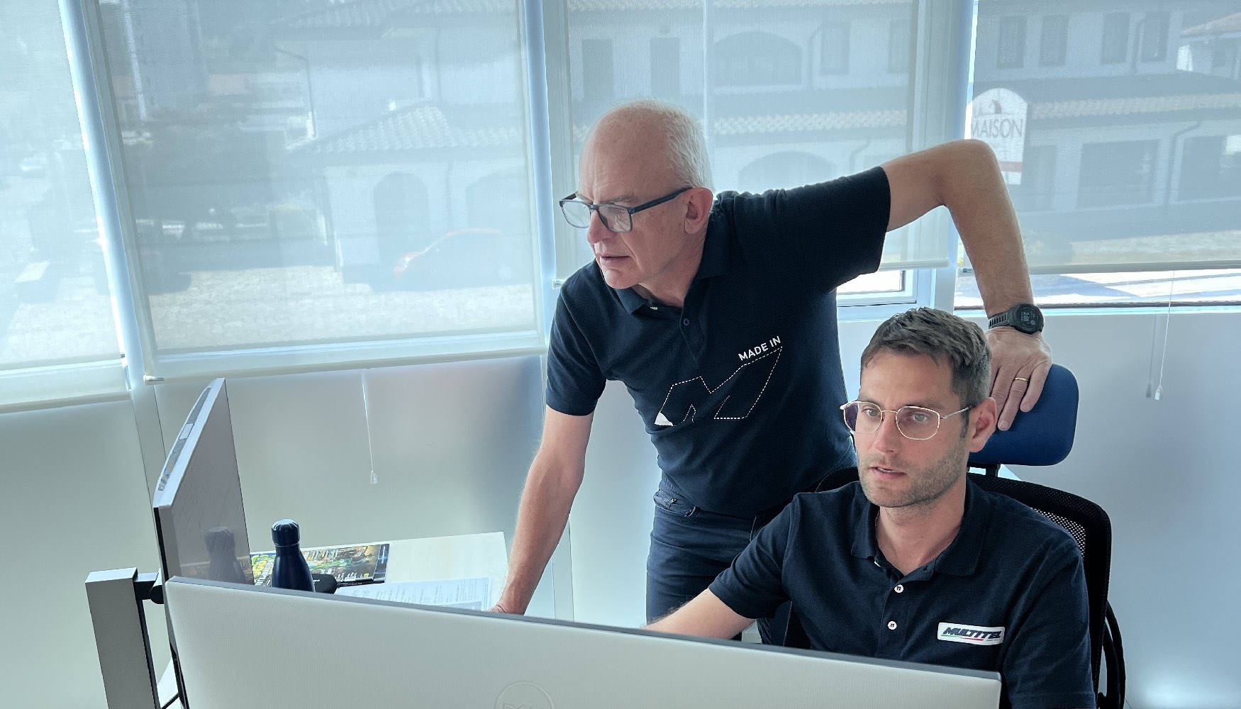 Roberto Bramardo, director t�cnico, y Giacomo Bolla, director de la Oficina T�cnica de Multitel