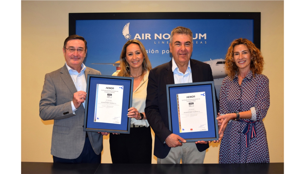 Obtener las certificaciones UNE 19601 y UNE 19602 demuestra, por un lado, la �tica empresarial de Air Nostrum y, por el otro, su transparencia fiscal...