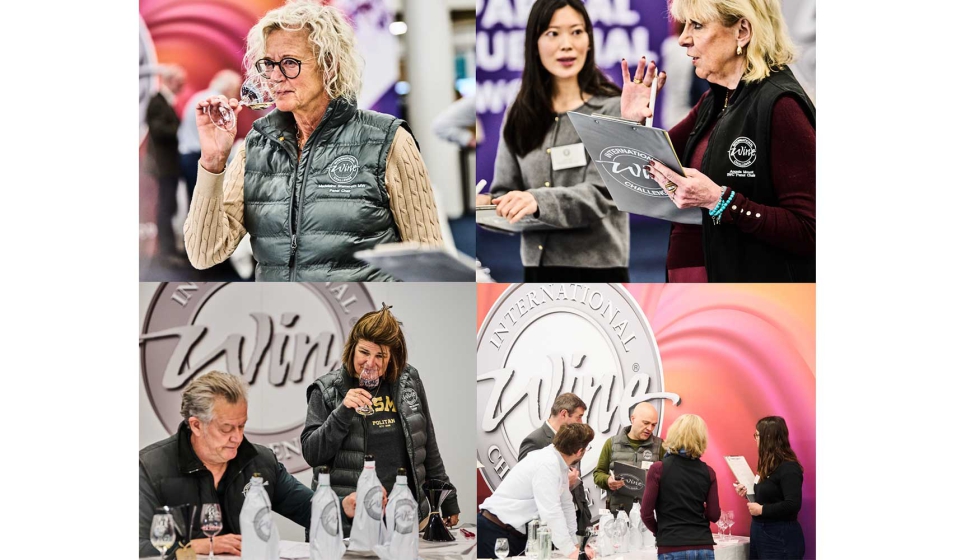 Algunos de los 250 mejores catadores de vino del mundo reunidos en Londres durante las evaluaciones de los vinos del International Wine Challenge...